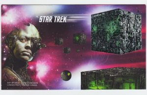 BORG CUBE = STAR TREK = First Day Cover = Scarce Official FDC Canada 2017