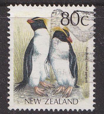 New Zealand 1988 80c Penguin (SG1467a)(fu)