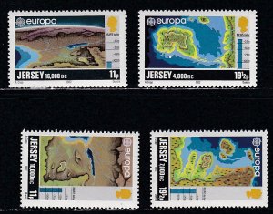 Jersey # 285-288, Europa -Maps, Mint LH, 1/3 Cat.