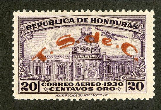 HONDURAS C54 MH SCV $5.00 BIN $2.00 ARCHITECTURE