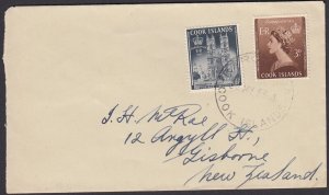 COOK ISLANDS 1953 Coronation, Set of 2 on FDC 