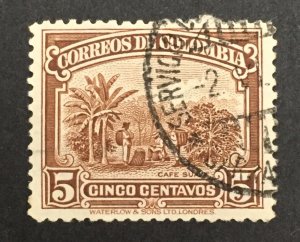 Colombia 1932 #413, Coffee Cultivation, Used.