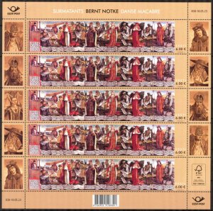 Estonia 2023 Religion ART Painting Dance of Macabre Death Notke Sheet MNH