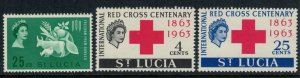 St. Lucia #179-81*  CV $1.65