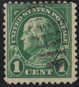 SC#552 1¢ Franklin (1923) Used