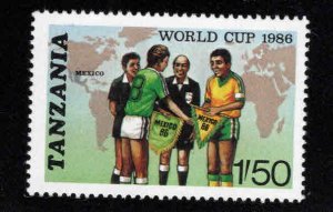 Tanzania Scott 341 MNH** World cup soccer stamp