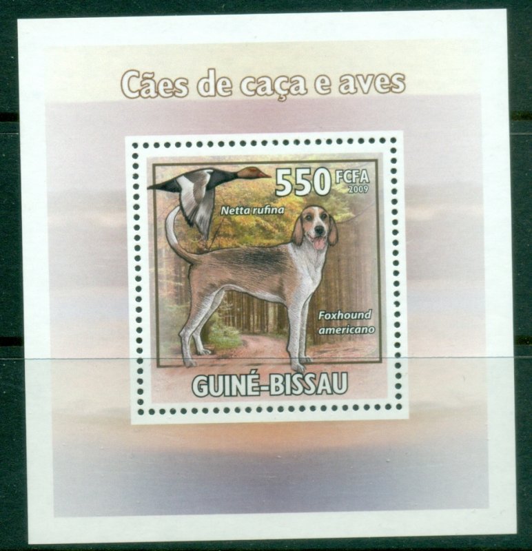 Guinea Bissau 2009 Hunting Dogs & Birds DLMS MUH
