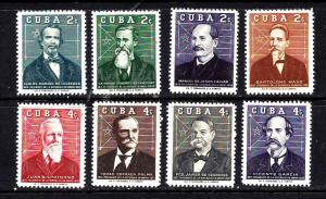 Cuba Scott #616-623, complete set, Mint Lightly Hinged