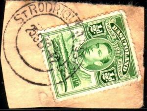 BASUTOLAND 1942 GVI ½d on piece ST RODERIQUE MISSION cds...................51643