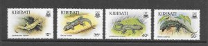 KIRIBATI #480-3 LIZARDS MNH