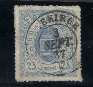 Luxembourg SC#22 Used VF Nice Cancel SCV$15.00...Check the Offer!!