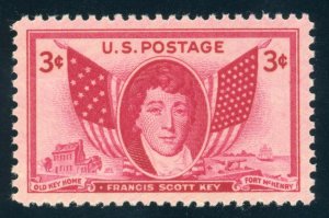 US Stamp #962 Francis Scott Key 3c - PSE Cert - XF 90 - MOGNH - SMQ $15.00