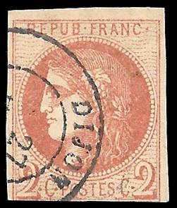 1870 France Sc# 39b Used Gem No Faults