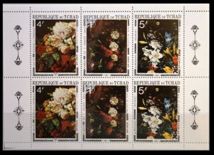 1971 Chad 375-377KL Flowers in painting 11,00 €