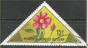 MONGOLIA, 1973, CTO 15m, Flowers Scott 745