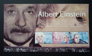 St. Vincent Albert Einstein 2000 Famous Scientist Physic (sheetlet) MNH