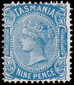 Tasmania Scott 58, Perf. 11.5 (1871) Mint H OG F-VF, CV $32.50 M 