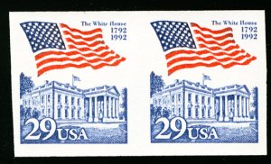 US #2609b IMPERF PAIR,  VF/XF mint never hinged,   a super select error,  Won...