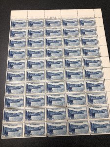U.S. 745 Crater 6c National Parks Sheet of 50   Very Fine Mint Never Hinged