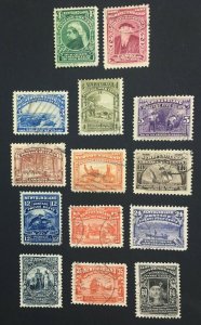 MOMEN: NEWFOUNDLAND SG #66-79 1897 USED £350 LOT #61018