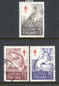 Finland # B163-65, Used.