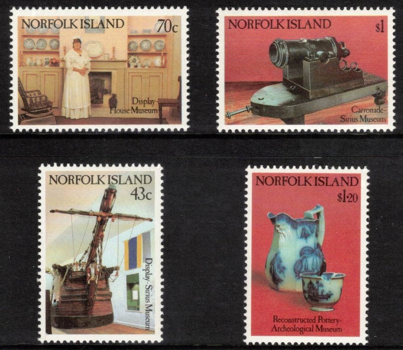 NORFOLK ISLAND 1991 Island Musuems; Scott 504-07, SG 512-15; MNH
