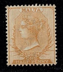 Malta #7 mint no gum 1/2d Victoria