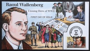 U.S. Used #3135 32c Raoul Wallenberg 1997 Collins First Day Cover (FDC)