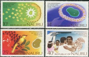 Nauru 1976 SG143-146 Return from Truk set MNH