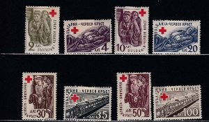 Bulgaria # 504-511, Red Cross Scenes, Mint Hinged,1/3 Cat.