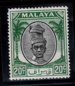 MALAYA Perak Scott 113 MH* sultan stamp