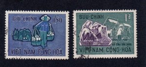 Viet Nam stamps #307 & 308,  used