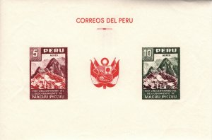 Peru 1961 Machu Picchu, Minisheet [Mint]