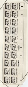 Scott# 1862 unused MNH Plate Block & ZIP & strip of 20 Perf 10.9 Small Block Tag