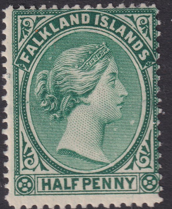 Sc# 9a 1881 Falkland Island QV Queen Victoria half pence MLMH issue CV $30.00