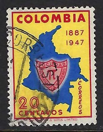 Colombia 594 VFU MAP Z4970-4