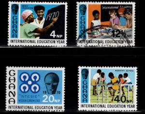 GHANA, Scott 390-393 Mixed Used, MH* set