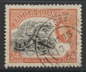 STAMP STATION PERTH British Guiana #261 Used Wmk.4  1954