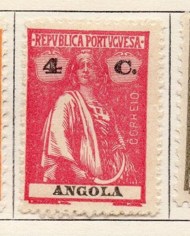 Angola 1922 Early Ceres  Issue Fine Mint Hinged 4c. 139707