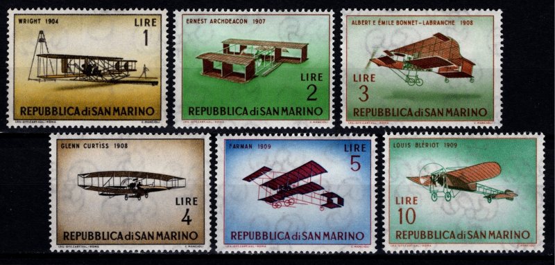 San Marino 1962 Vintage Aircraft, Part Set [Unused]