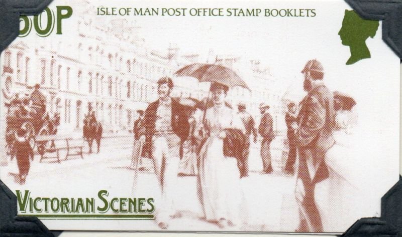 Isle of Man Sc 323a Victorian Scenes stamp booklet mint NH