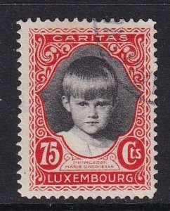 Luxembourg   #B37  used 1929  princess Marie Gabrielle 75c