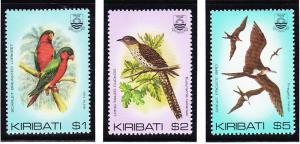 Kiribati 1982-85 Bird Definitives Scott (384-99) MNH