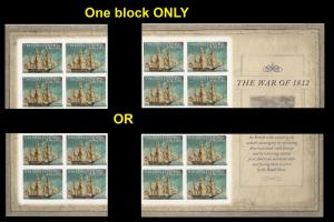 US 4703a War 1812 USS Constitution imperf NDC corner block (4 stamps) MNH 2012 