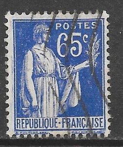 France 271: 65c Peace with Olive Branch, used, F-VF