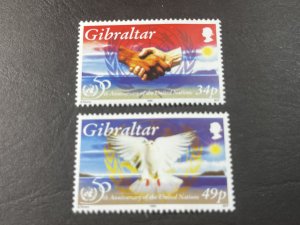 GIBRALTAR # 694-695-MINT/NEVER HINGED---COMPLETE SET---1995