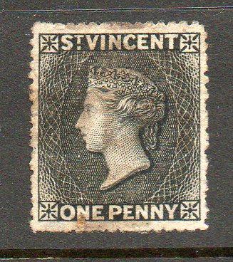 St Vincent #13 1871-8 Rough Perf 14-16 Used cv$14.50 B766