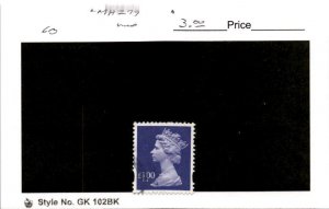 Great Britain, Postage Stamp, #MH279 Used, 1996 Machins Queen (AC)