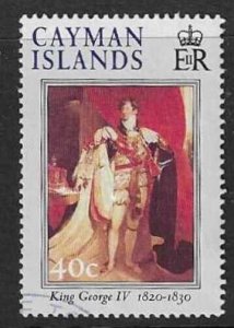 CAYMAN ISLANDS SG914 2000 40c KING GEORGE IV FINE USED