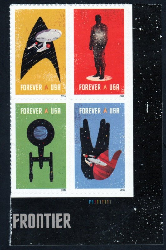 SC# 5132-5135 - (47c) - Star Trek - MNH plate block of 4